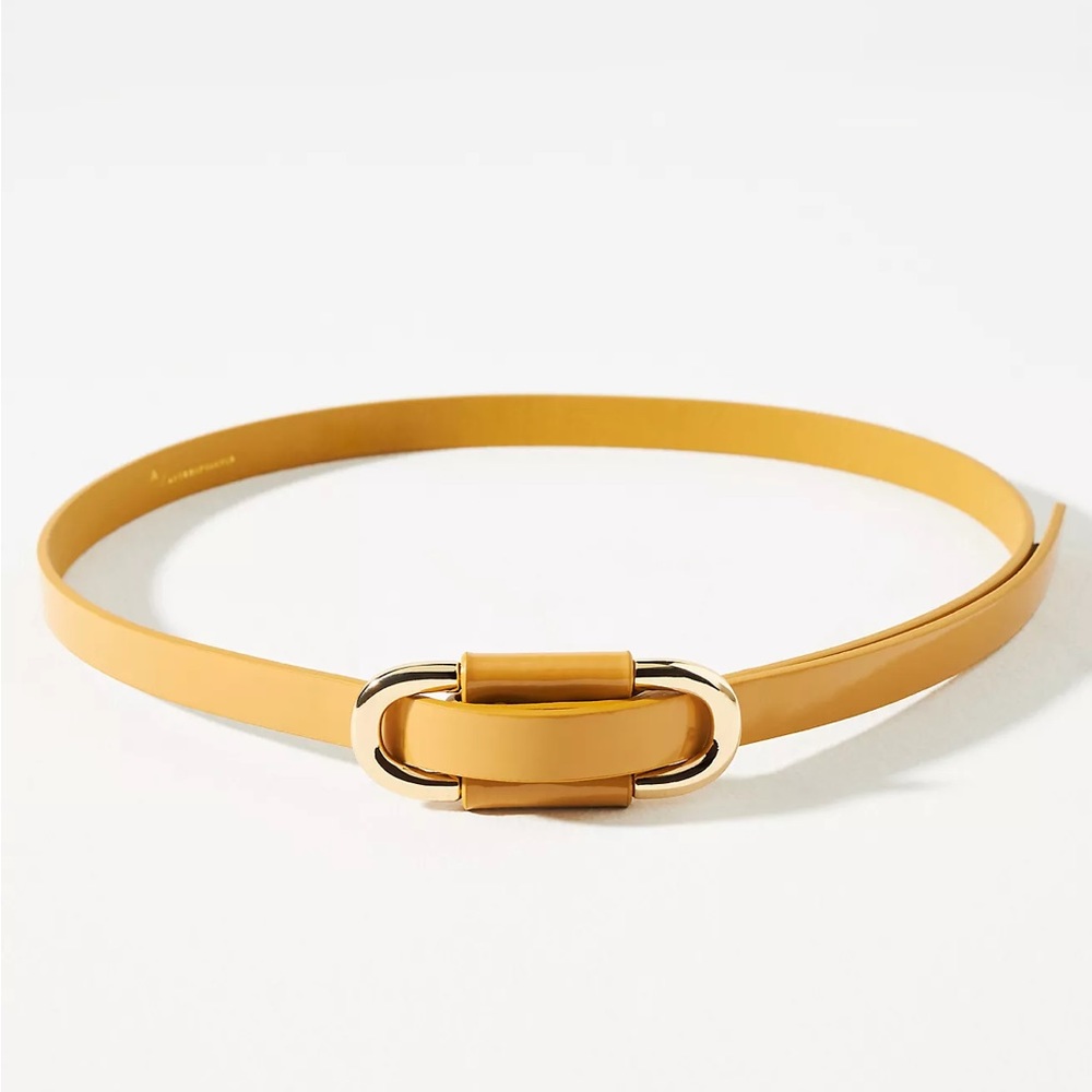 NWT Anthropologie Belt with Gold Buckle